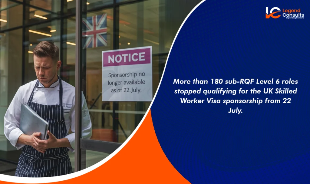 180+ roles removed from UK Skilled Worker Visa eligibility list.