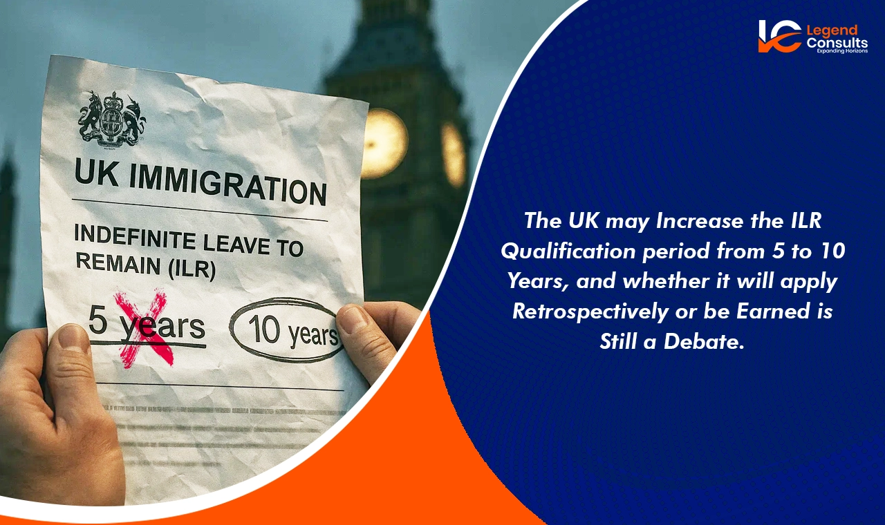 UK may extend ILR qualification from 5 to 10 years under debate.